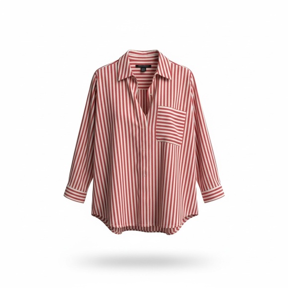 French Connection Tops - 🍀French Connection Red and White Striped Top